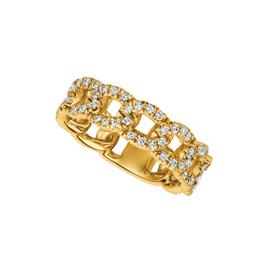 Diamond Link Ring – Henri Noël