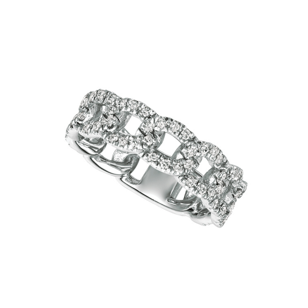 Diamond Link Ring – Henri Noël