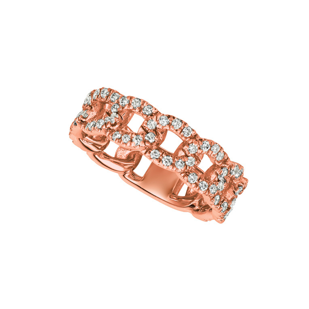 Diamond Link Ring – Henri Noël