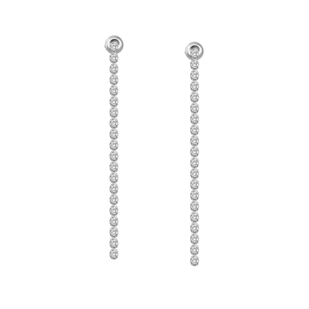 Diamond Tennis Earrings – Henri Noël