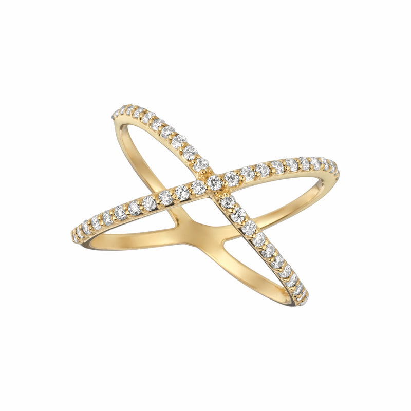 Diamond X Ring – Henri Noël