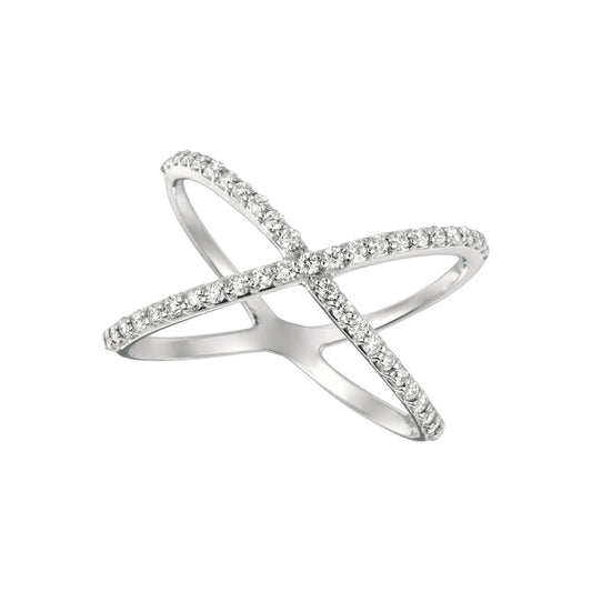 Diamond X Ring – Henri Noël