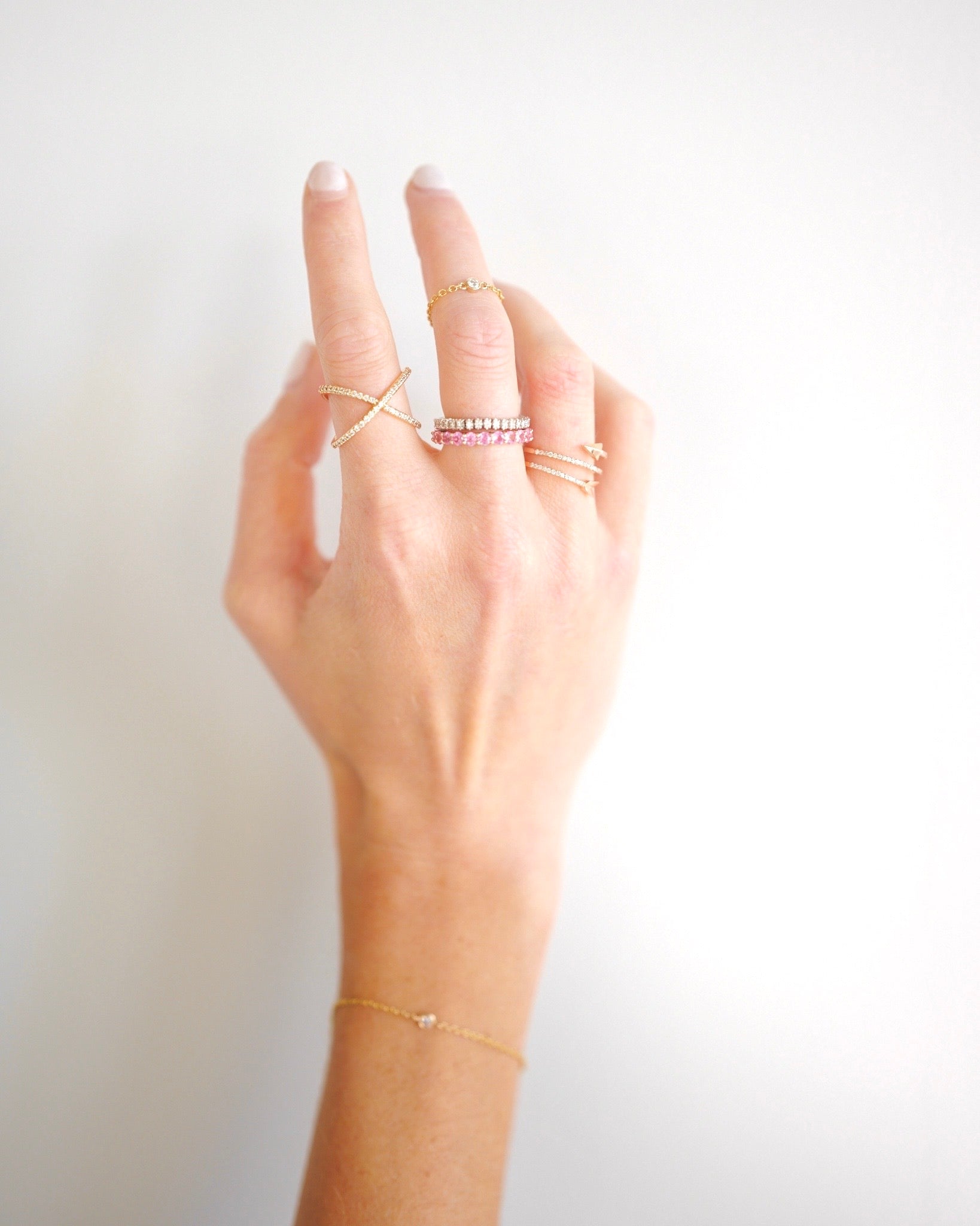 Diamond X Ring – Henri Noël