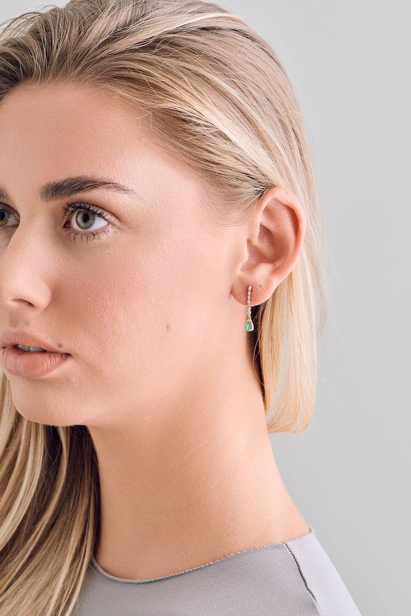 Emerald Drop Earrings – Henri Noël