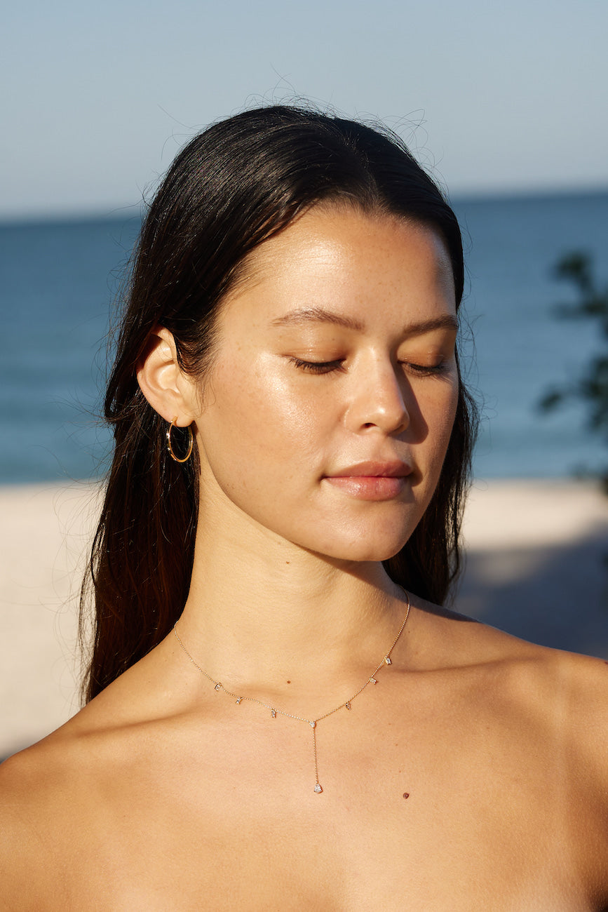 Fancy Shape Diamond Lariat Necklace – Henri Noël
