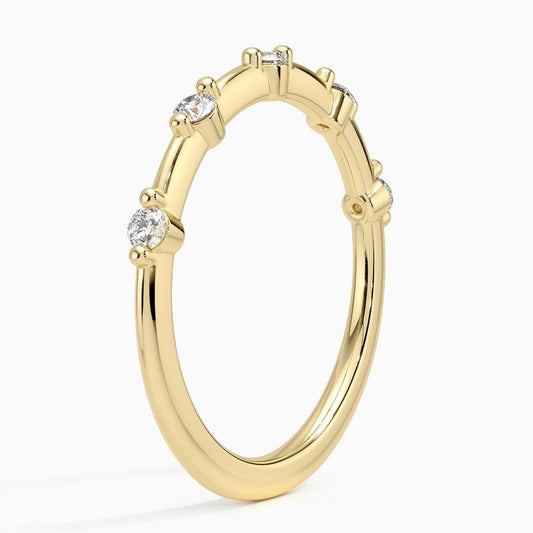 Five Diamond Wedding Band – Henri Noël