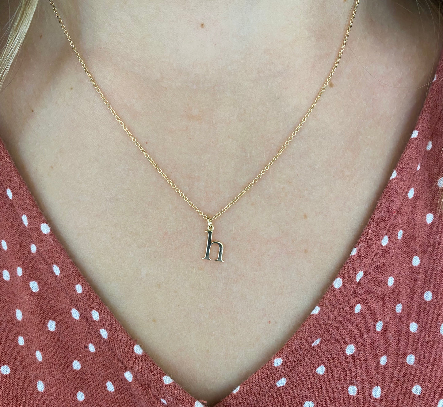 14k Initial Necklace