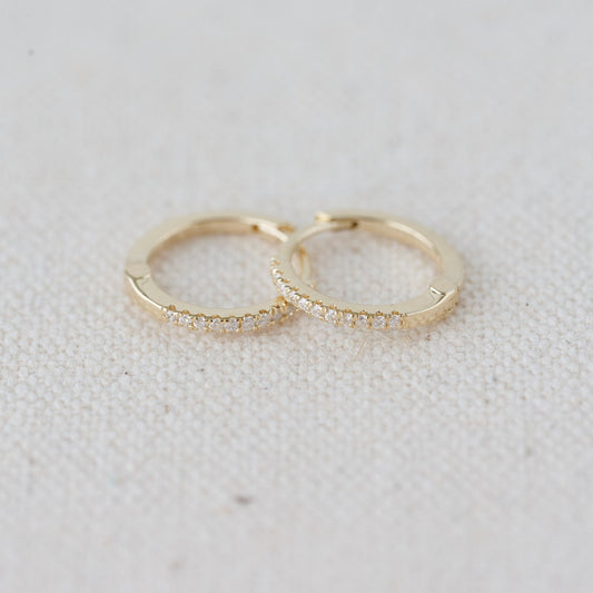 Mini Diamond Hoops – Henri Noël