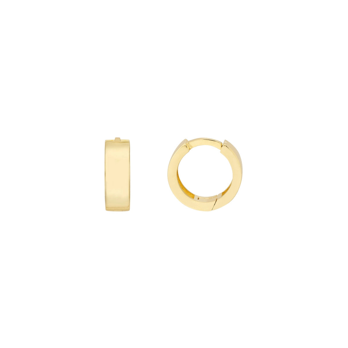 Mini Round Gold Huggies – Henri Noël