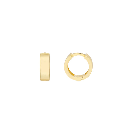 Mini Round Gold Huggies – Henri Noël