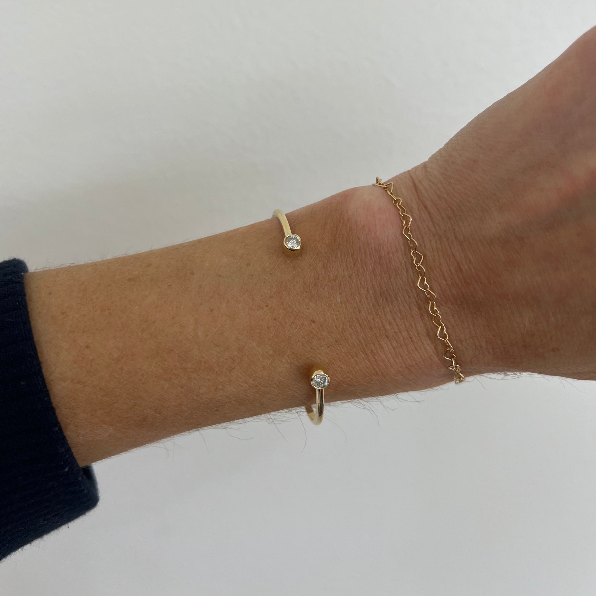 Open Diamond Cuff – Henri Noël