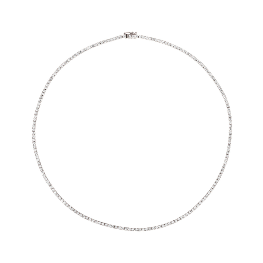 Petite Diamond Tennis Necklace – Henri Noël