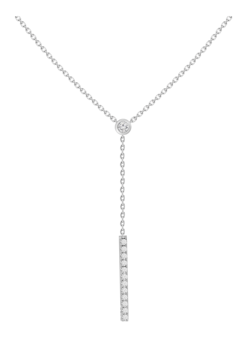 Adjustable Diamond Lariat Necklace