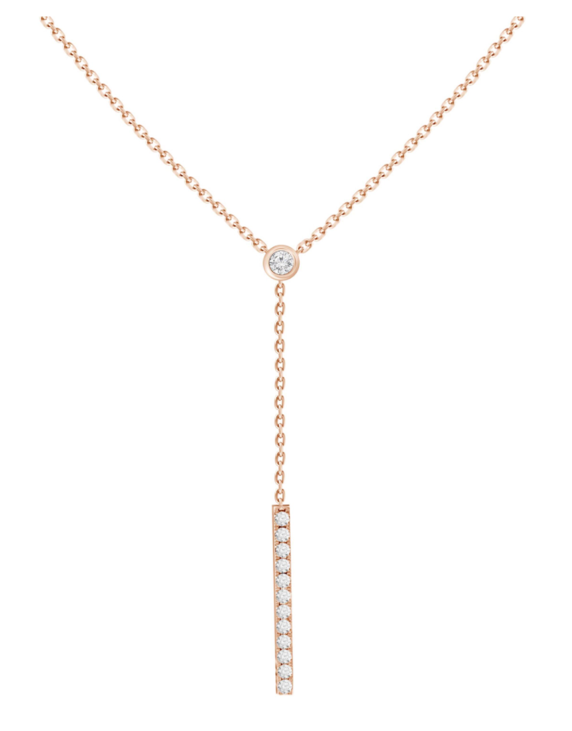 Adjustable Diamond Lariat Necklace