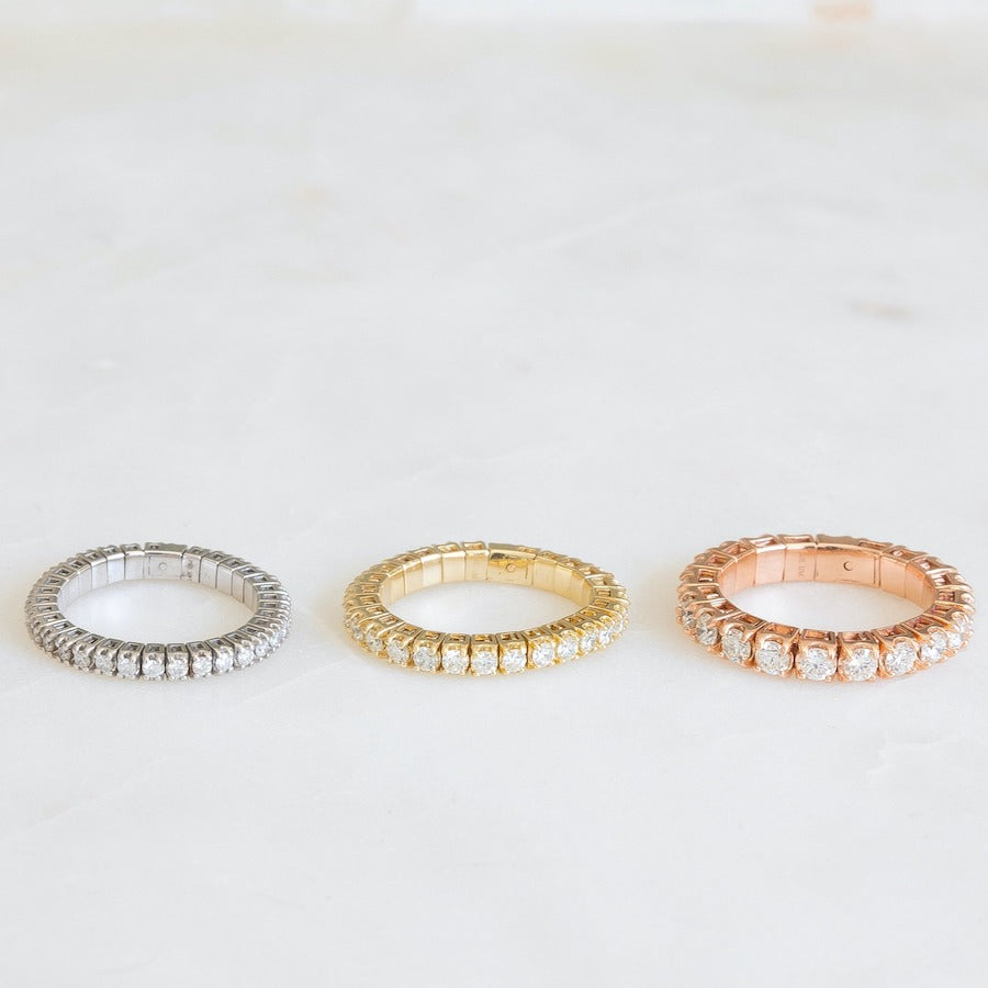 Stretch Diamond Eternity Band – Henri Noël