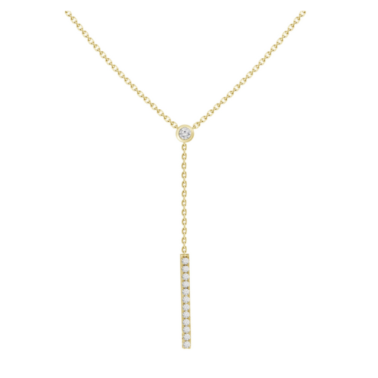 Adjustable Diamond Lariat Necklace