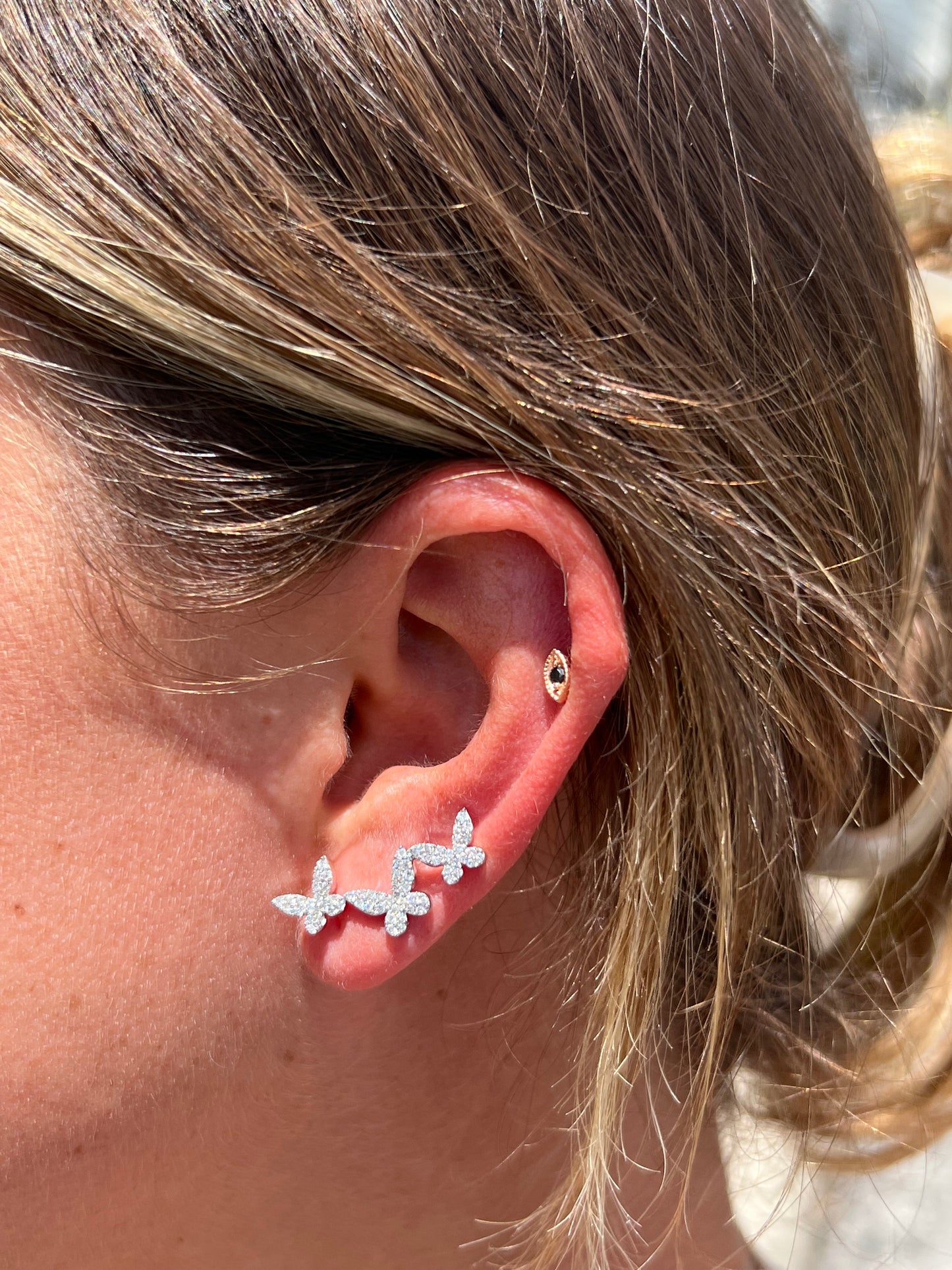 Butterfly Climber Earrings